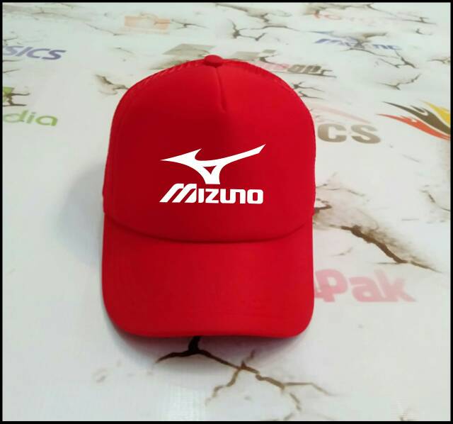 Topi voli topi baseball MIZUNO basic topi jaring topi trucker pelindung panas segala ukuran