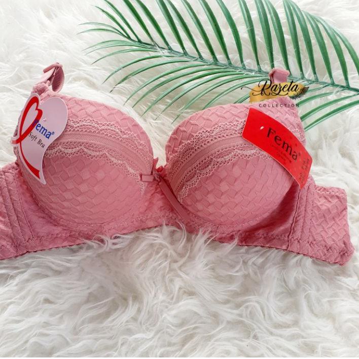 BRA BH FASHION WANITA/BH BUSA TEBAL KAWAT/FEMA/KAIT 3 34-38 .