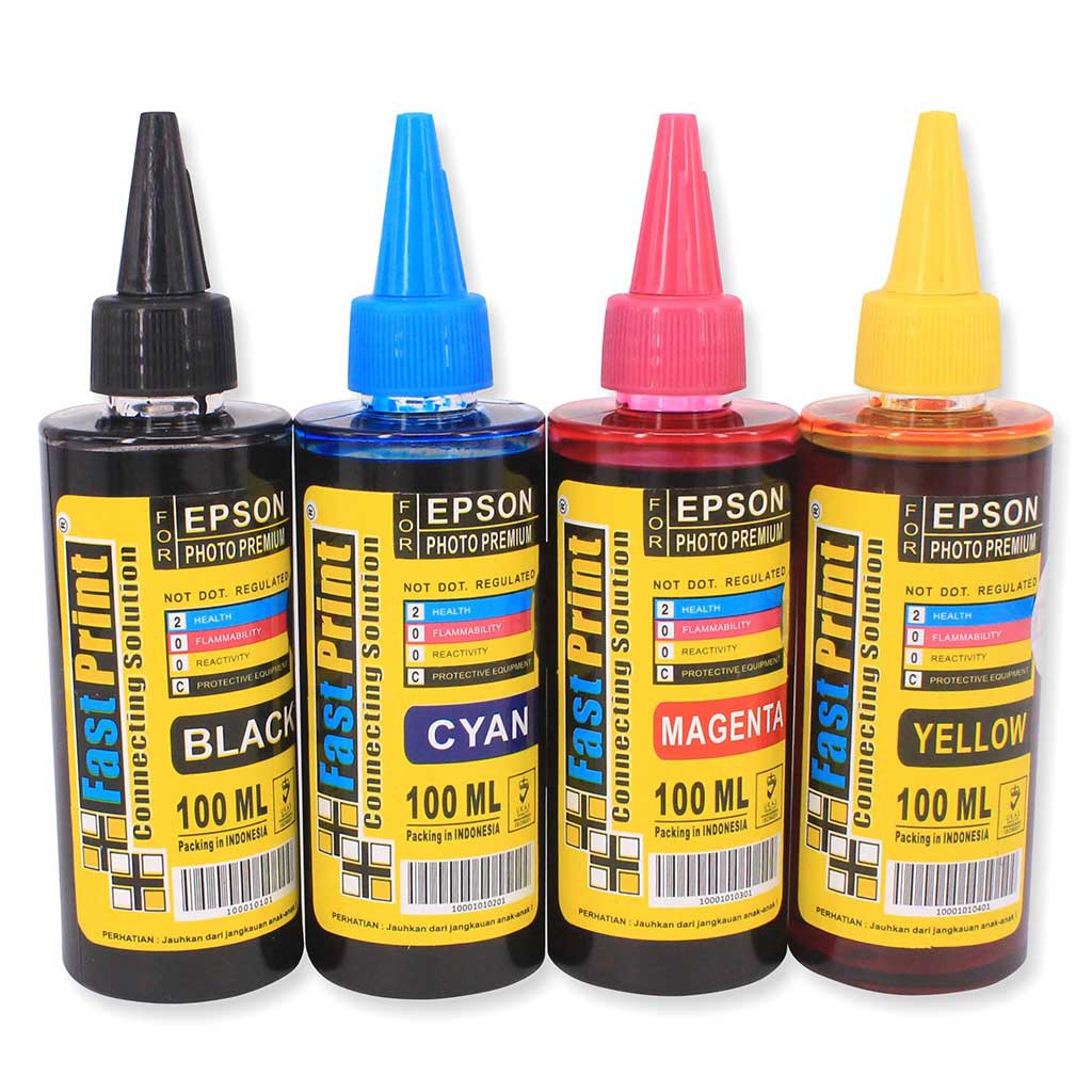 Tinta Dye Based Photo Premium Epson 1 Set - 4 Warna - 100 ML