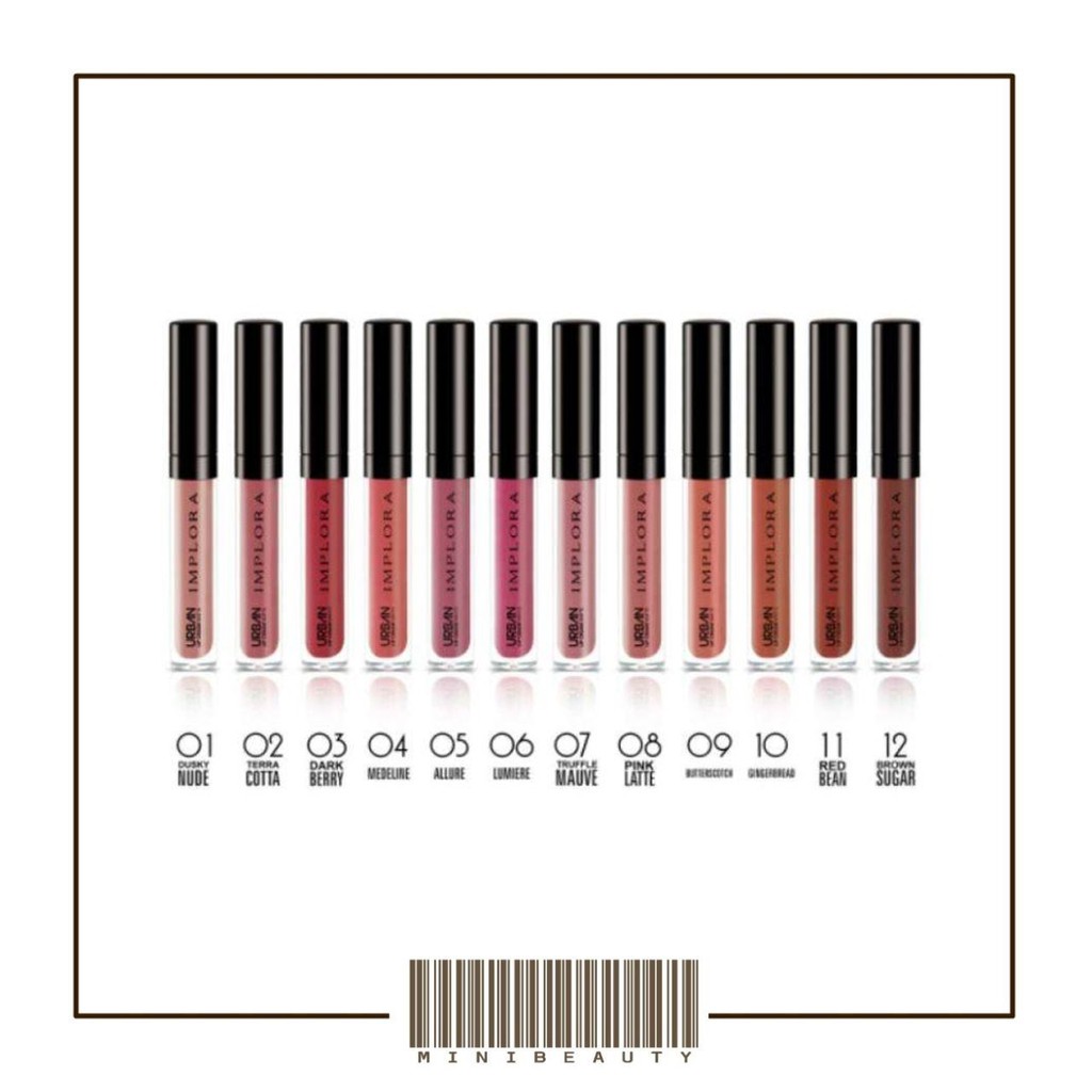 Implora urban matte lip cream lipcream bpom