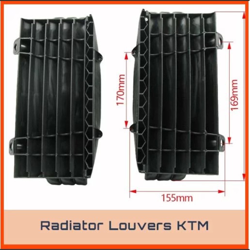 Pelindung Radiator KTM HUSQVARNA - Radiator Guard Louvers KTM