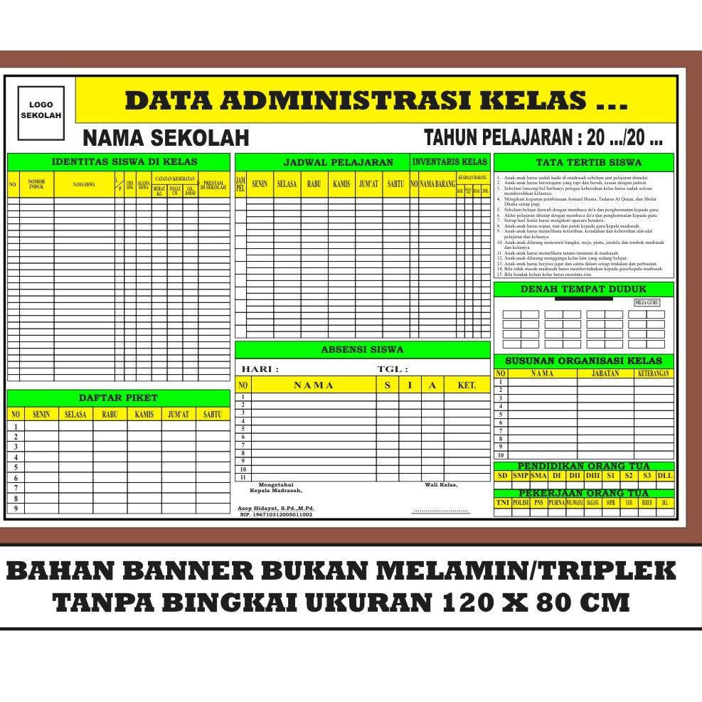 

Laris.. Papan Data Administrasi Kelas dan Bank Data Kelas Murah 6CS