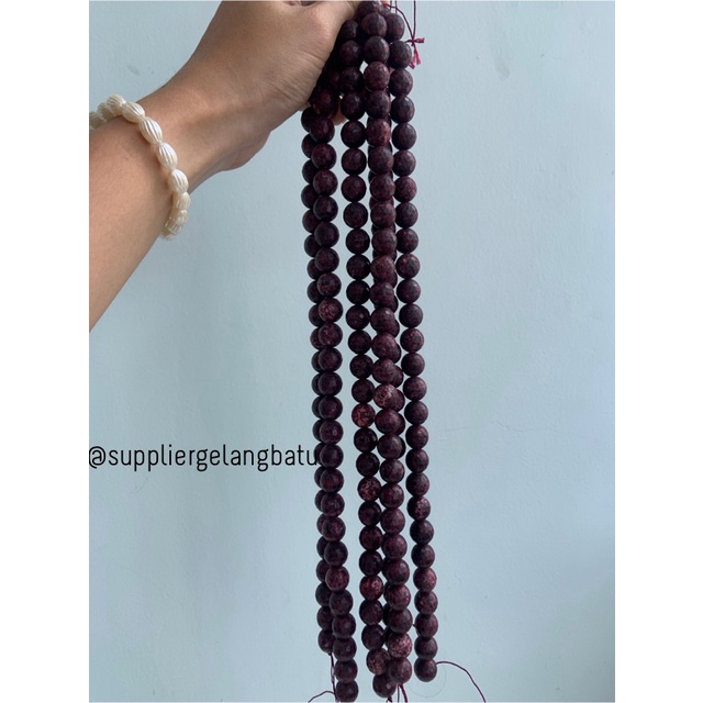 batu alam KAPUR MERAH RARE FACETED 14mm RED CUTTING aksesoris craft