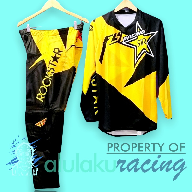 Jersey &amp; Celana Motocross MX Trail Satu Set for Trabas Adventure - 012