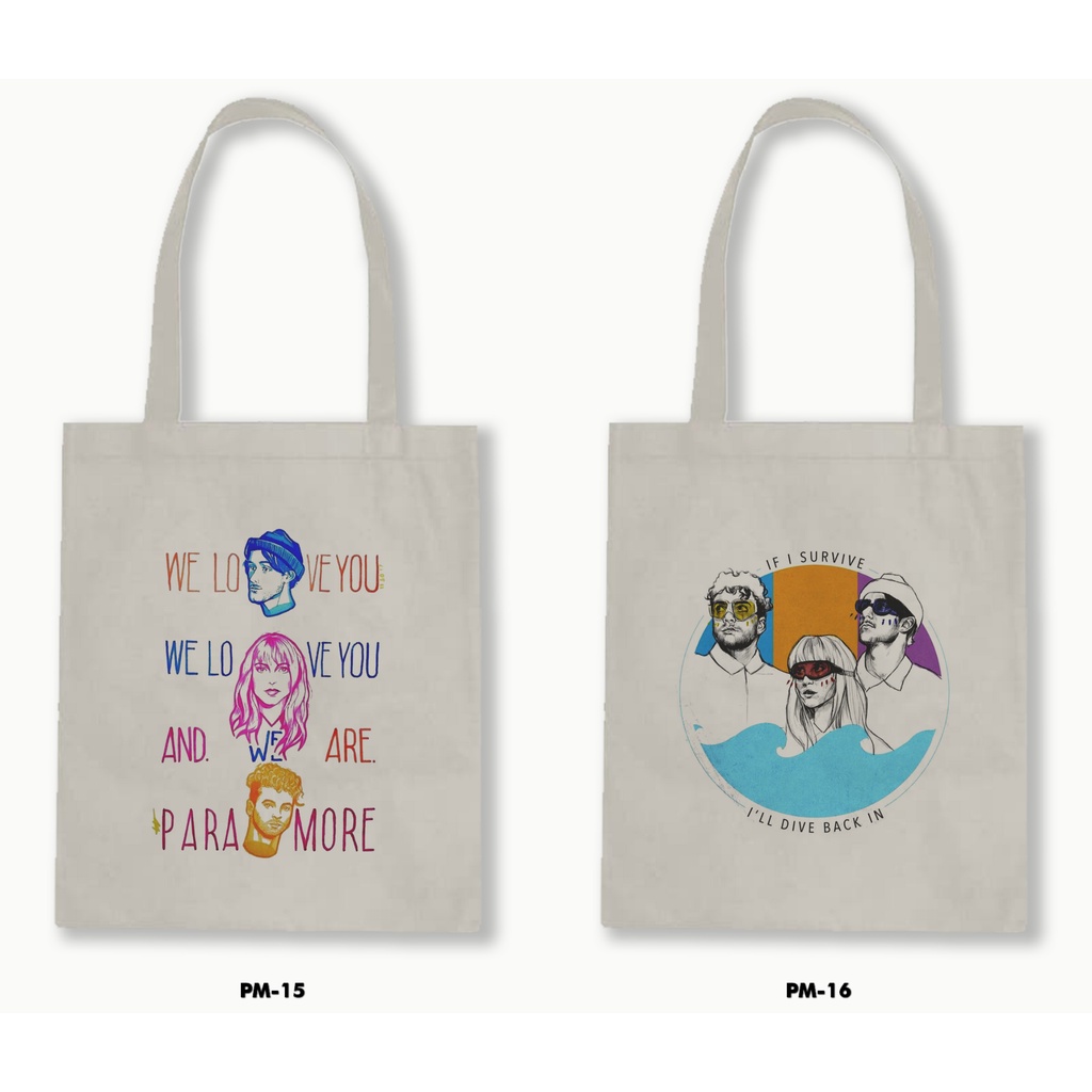 TOTE BAG BLACU - PARAMORE 01