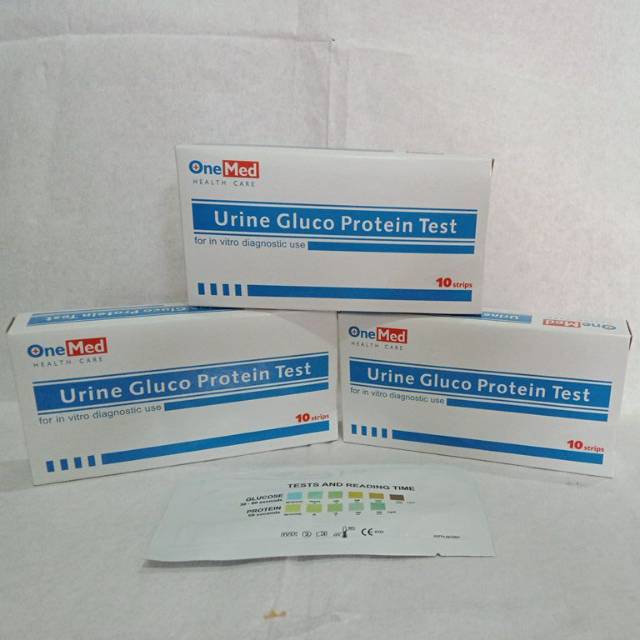 Urine gluco protein test onemed / alat cek tes kencing gula darah