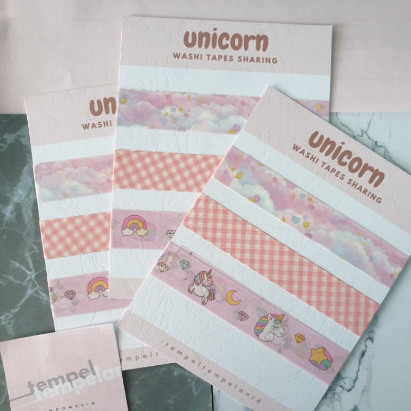 

Unicorn Washi Tape Sharing Aesthetic Cute 40 cm (Lucu Murah)