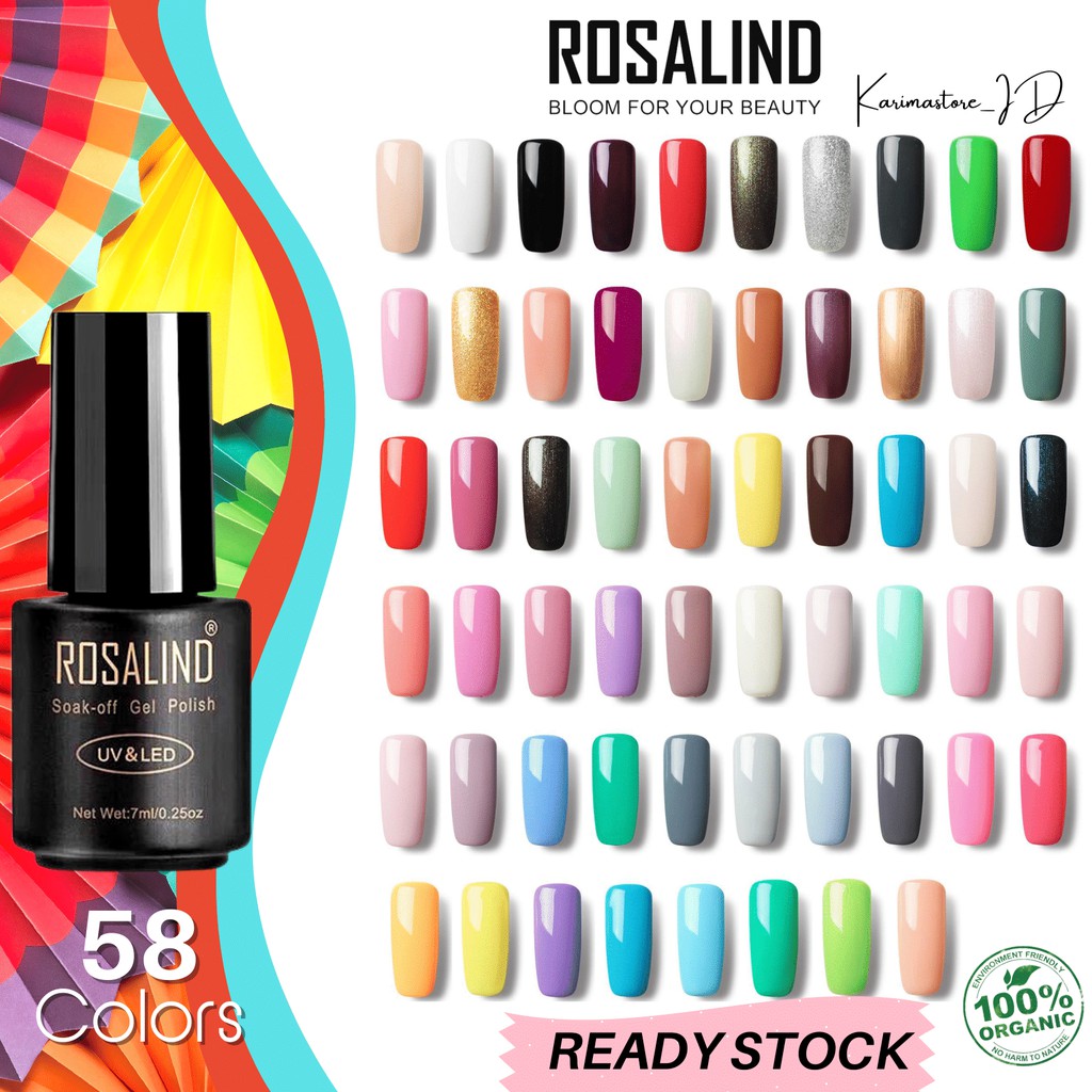 (21-40) ROSALIND Gel Nail Polish UV LED / Kutek / Cat Kuku