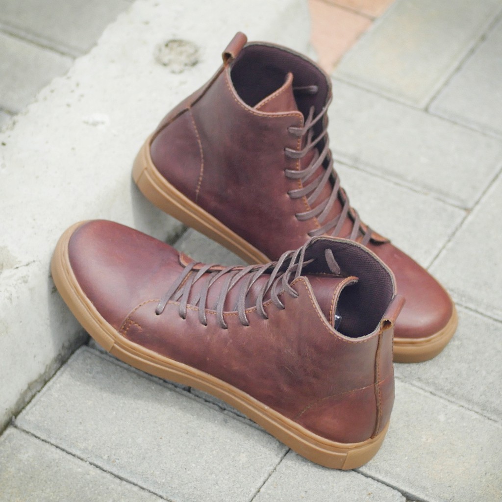 MAGNUS BROWN (KULIT ASLI) |ManNeedMe x Greata| Sepatu Boots Pria ORI