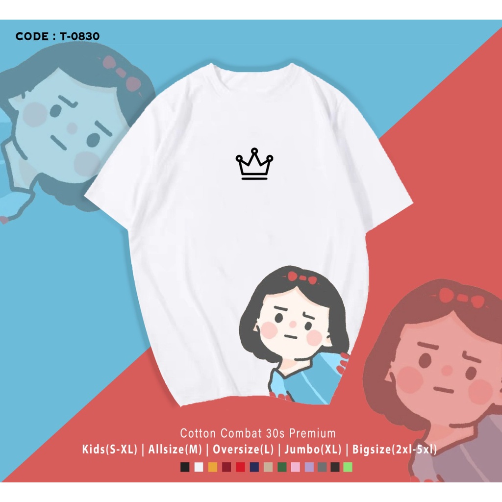 KAOS DISNEY KARAKTER/KAOS WANITA TERBARU/BEST SELLER/BISA CUSTOM/KAOS LENGAN PENDEK/KAOS SANTAI