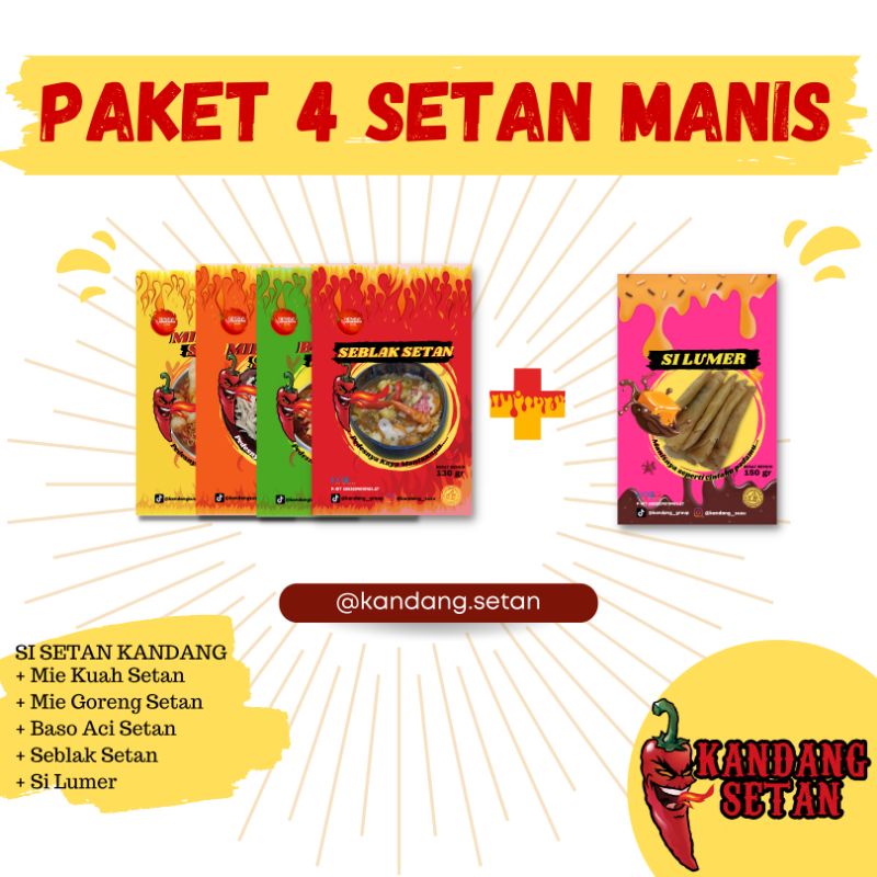 

Paket 4Setan Lumer