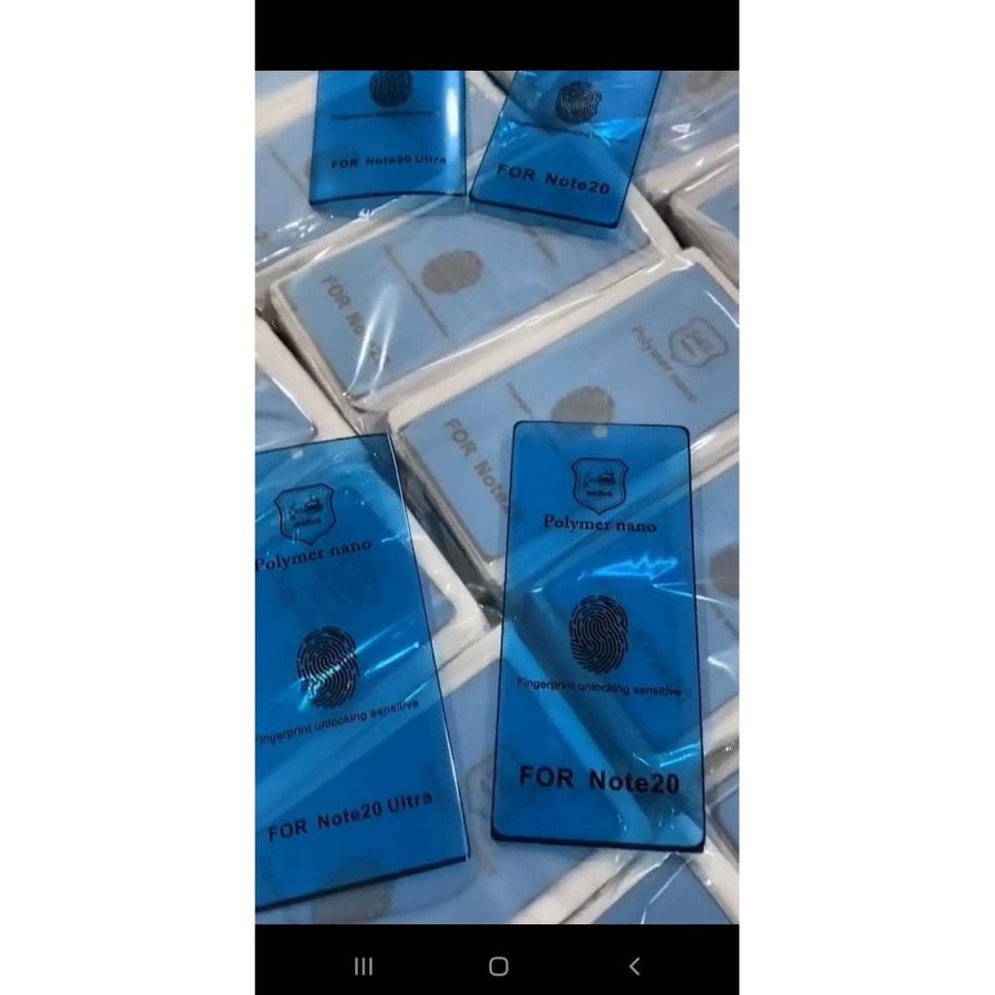 Tempered glass polymer nano samsung s20/s20 plus/s10 plus hokky acc