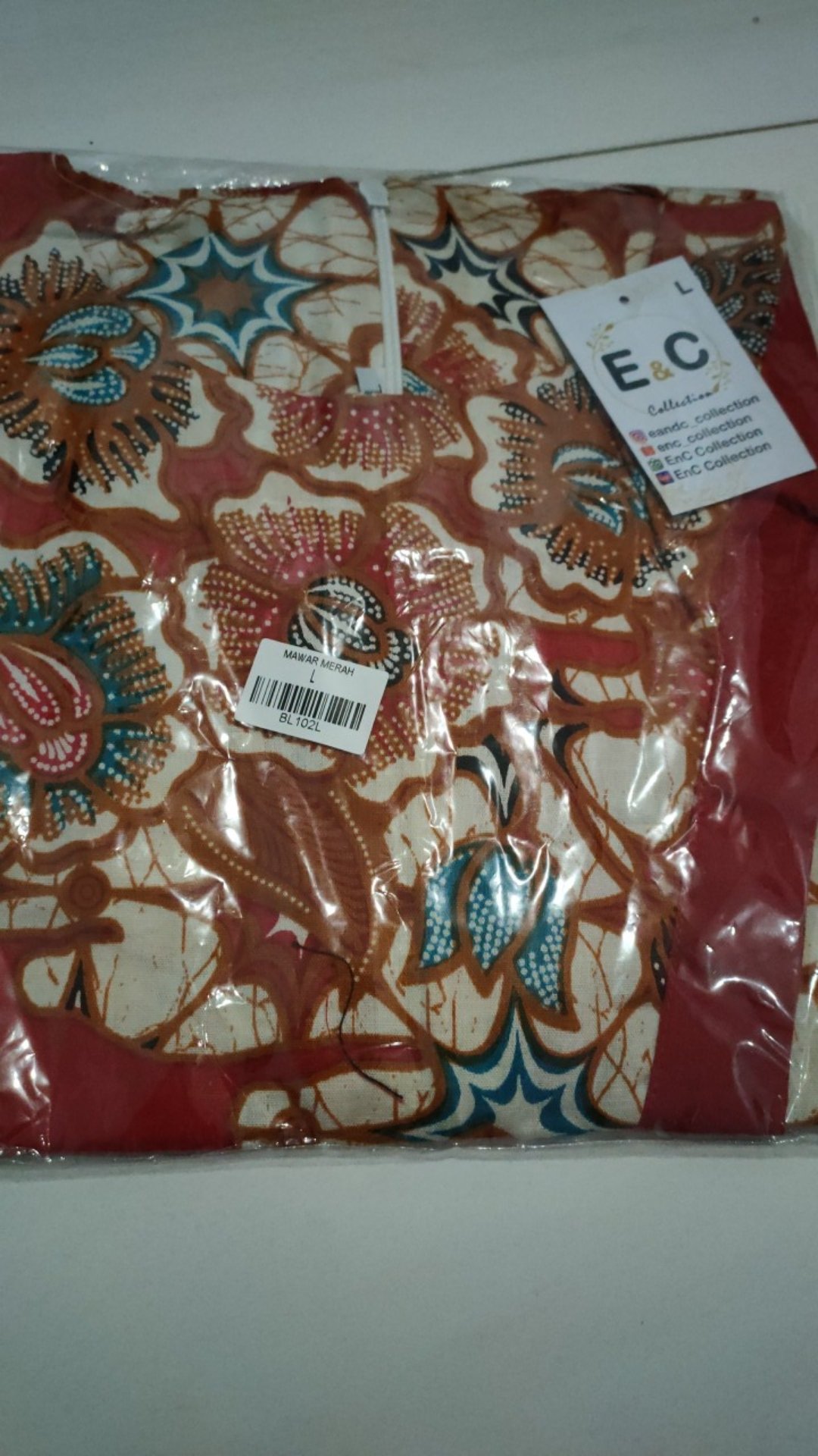 Atasan Batik Wanita Bunga Anggun Asimetris - Blouse Batik Wanita - S-m-l-xl-xxl-3l-4l-5l