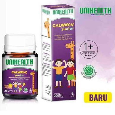 Vitamin Anak CALWAY-V & CALWAY-C JUNIOR Unihealth