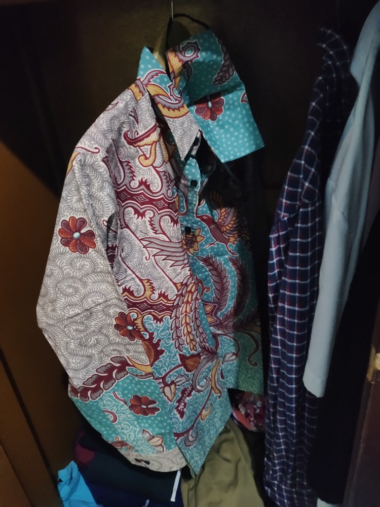 Baju Batik Pria Lengan Panjang/kemeja Batik Solo Premium Slimfit Modern  Aluna Asd-069