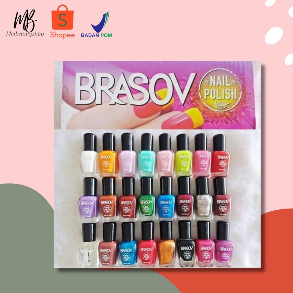 BRASOV NAIL POLISH - BRASOV KUTEKS 8ML BPOM