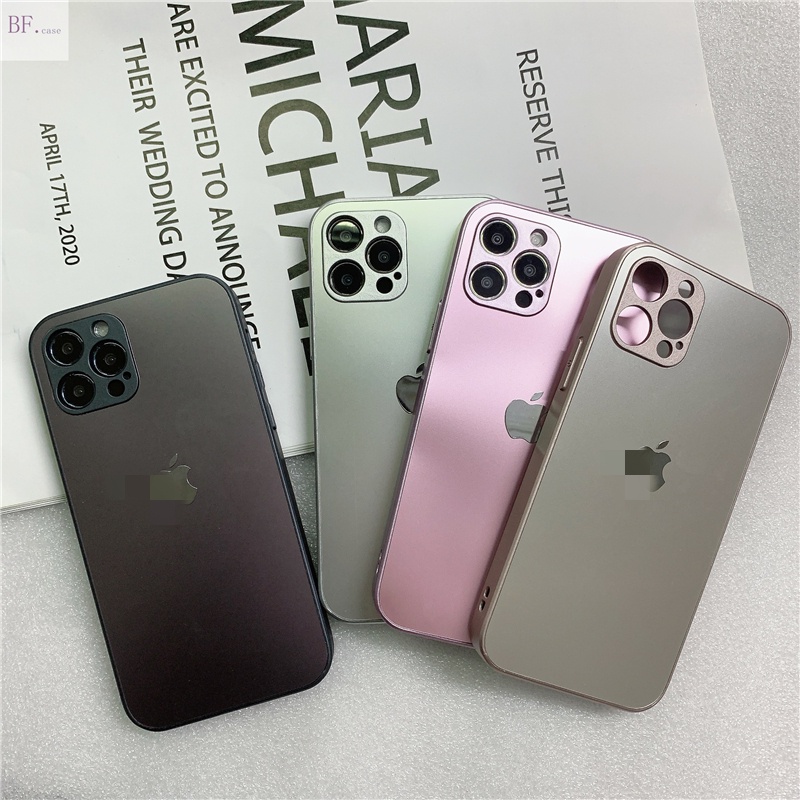 Casing Iphone 11 12 13 Pro Max X XR XSMAX 11pro 12pro 13pro Bahan Metal Frosted Anti Jatuh Dan Sidik Jari