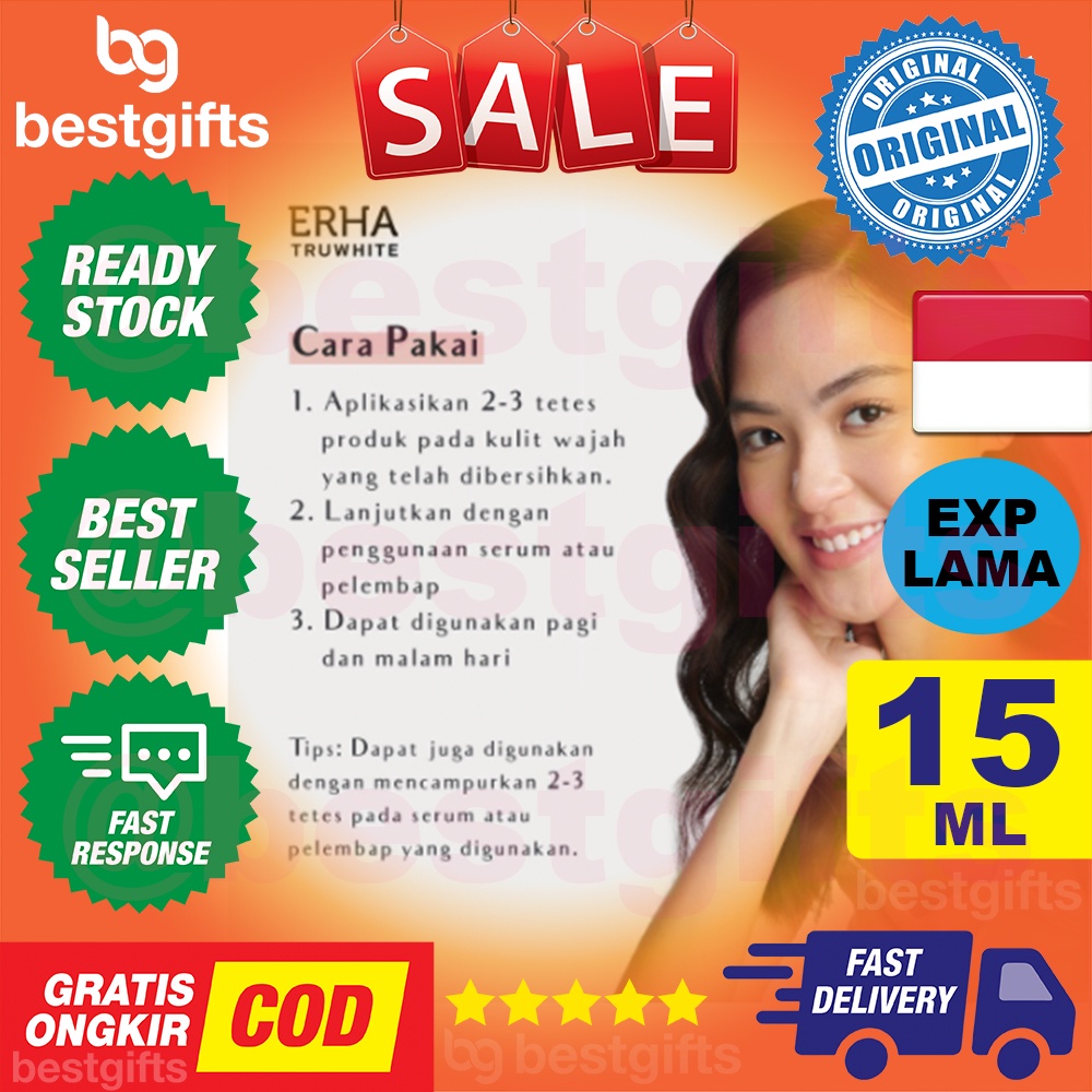 ERHA TRUWHITE ACTIVE GLOW BOOSTER SERIES 3% TXA HEXYL RESORCINOL BOOSTER PENCERAH KULIT WAJAH 15 ML