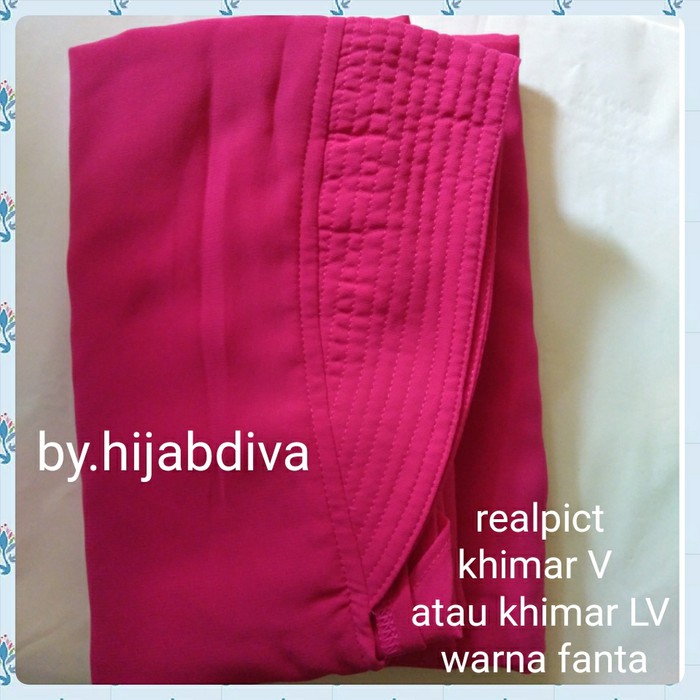 KHIMAR LV ceruty jumbo 2 layer pet antem hijab jilbab syari kerudung