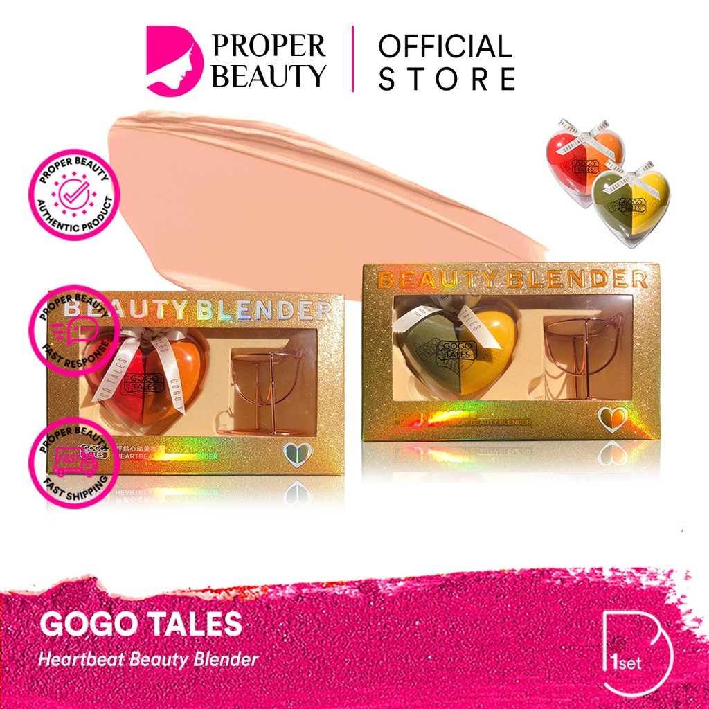 GOGO TALES Heartbeat Beauty Blender China Thailand / Sponge / Spons / Blend / Puff / Makeup