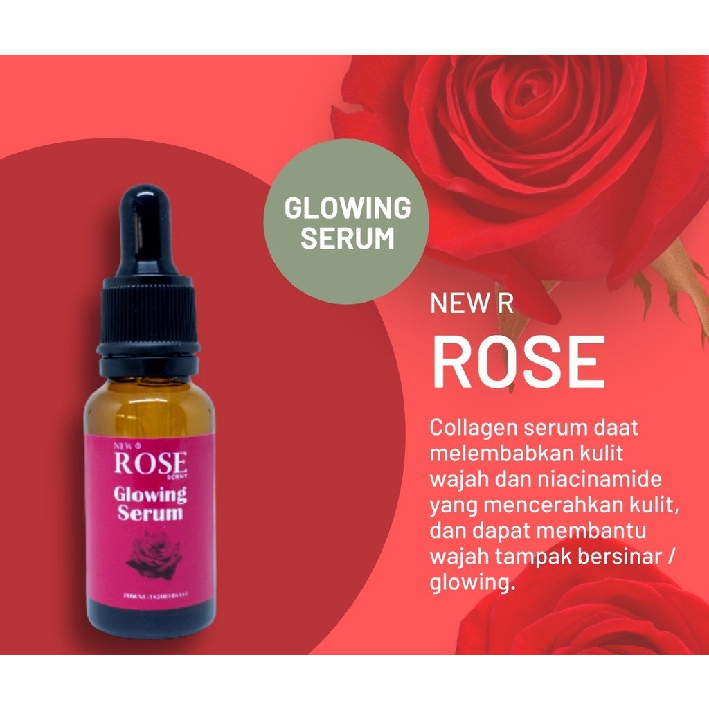 SERUM ROSE GLOWING 20ml BPOM ORIGINAL