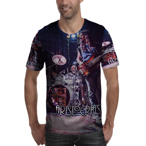 Kaos The Aristocrats Rock Band Tshirt Unisex Bahan Polyester Jersey T-SHIRT Fullprint Tees Casual Fa