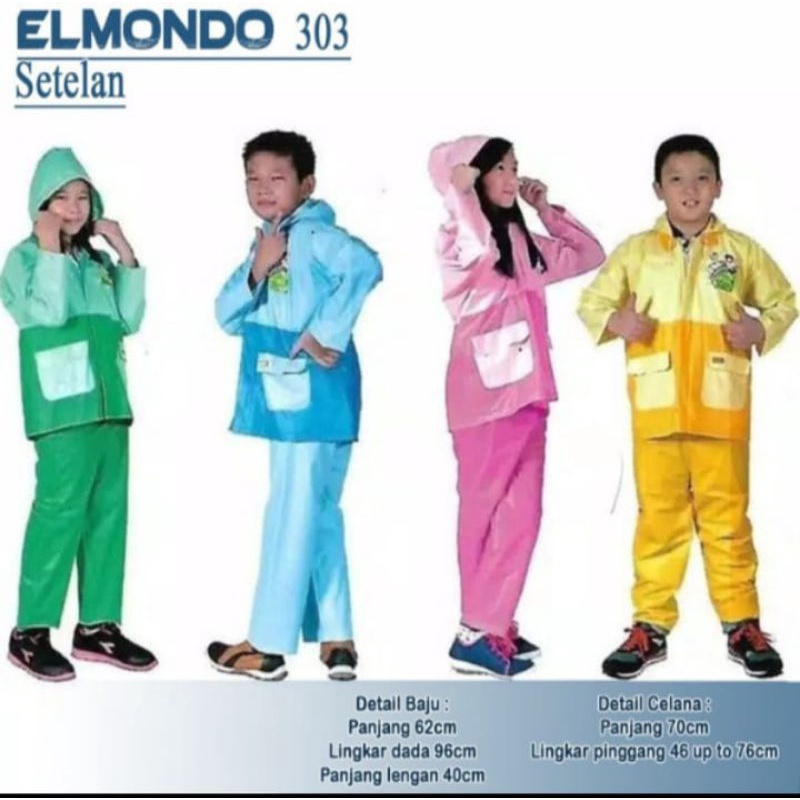 Jas Hujan Elmondo/Jas Hujan Anak Elmondo/Jas Hujan Anak Elmondo FootBall Club/Jas Hujan Termurah