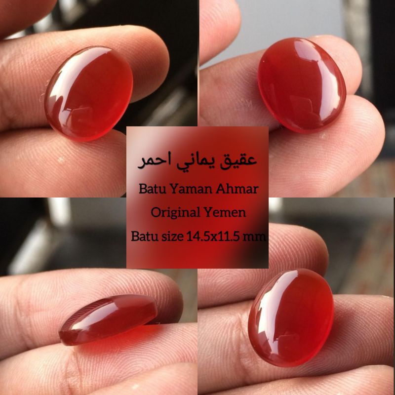 AKIK YAMAN AHMAR MERAH ORIGINAL YEMEN (NO LOKAL) TERJAMIN