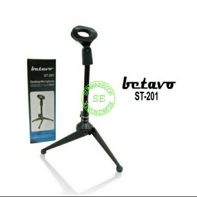 stand mic stand microphone betavo stand mic kaki tiga