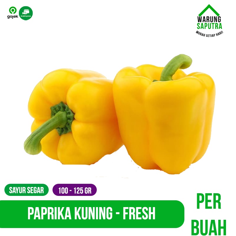 

Cabai / Bell Pepper / Cabe Paprika Merah / Kuning / Hijau Segar per Buah