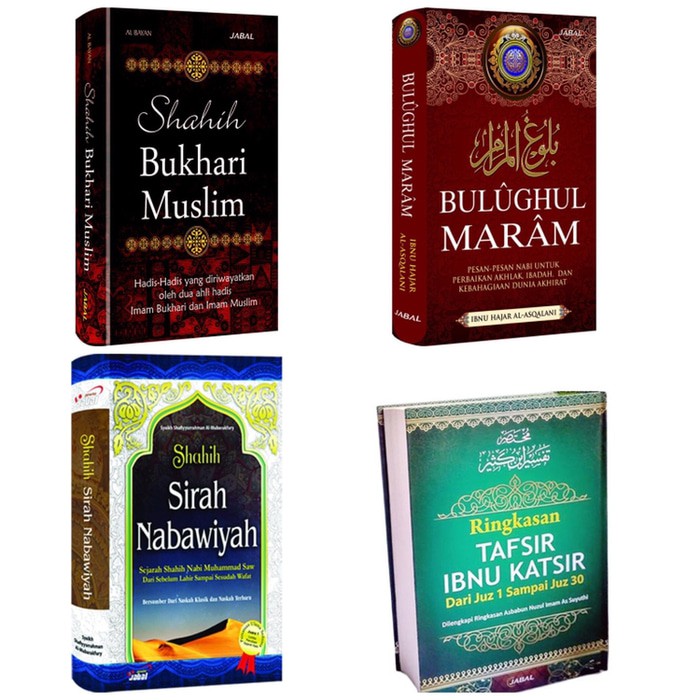 Paket 4 Buku Islam : Sirah Nabawiyah - Tafsir Ibnu Katsir - Bukhari Muslim - Bulughul Maram
