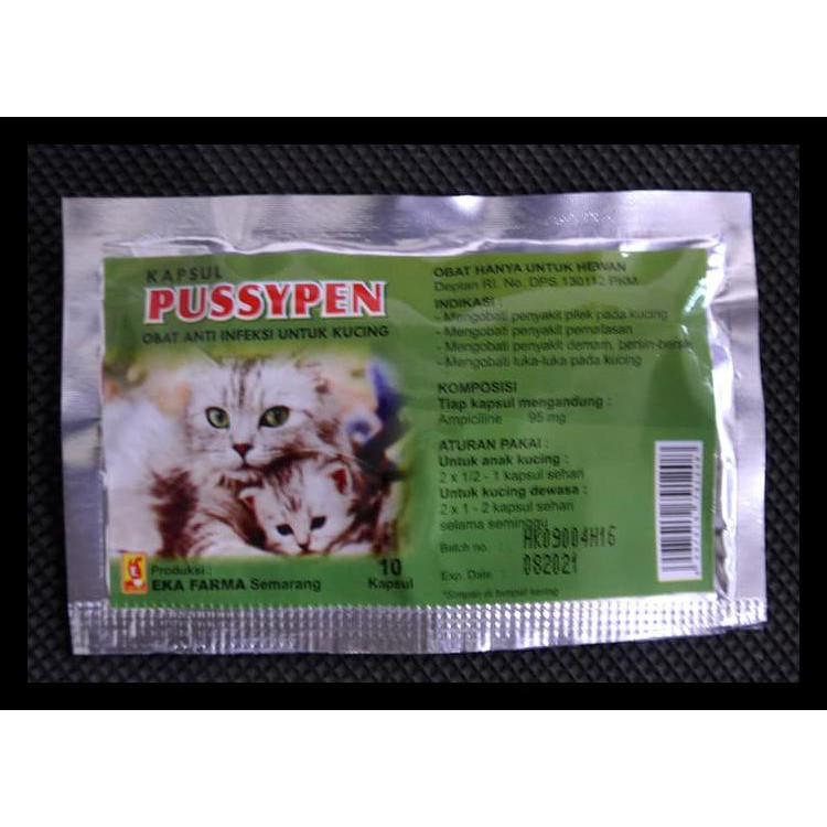 Obat Kucing / Ekafarma Pussypen Anti Infeksi 10 Kapsul Termurah