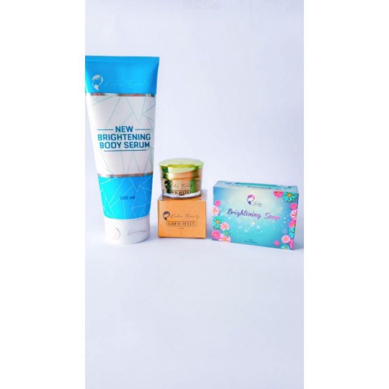 kedas beauty sabun, Gold jelly kedas beauty, body serum kedas beauty,body scrub kedas beauty-3in1