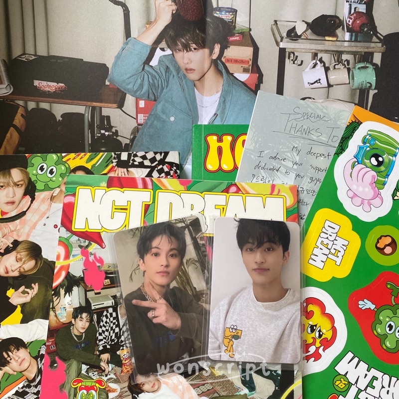 Mark hot sauce nct dream boring ver. album set pc photocard nctdream cafe