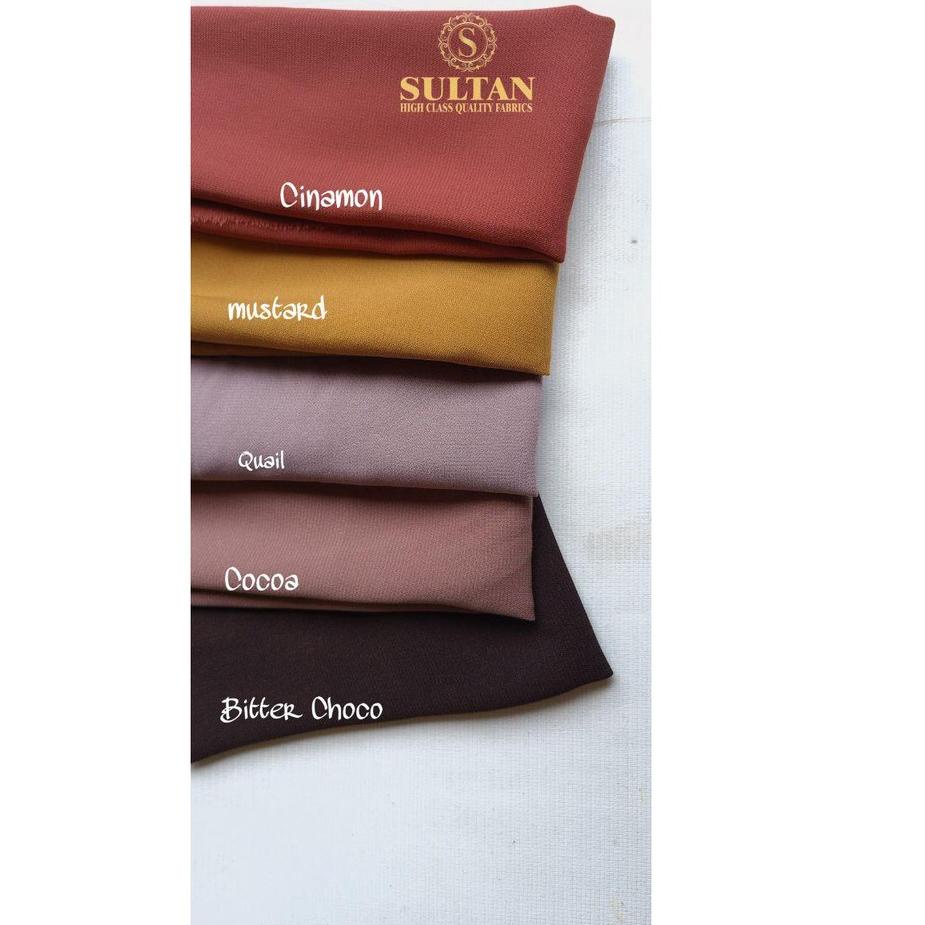 Penjualan Terbanyak.. KAIN ABAYA SULTAN SOFT LEXUS / SOFT LEXINA WARNA POLOS LENGKAP