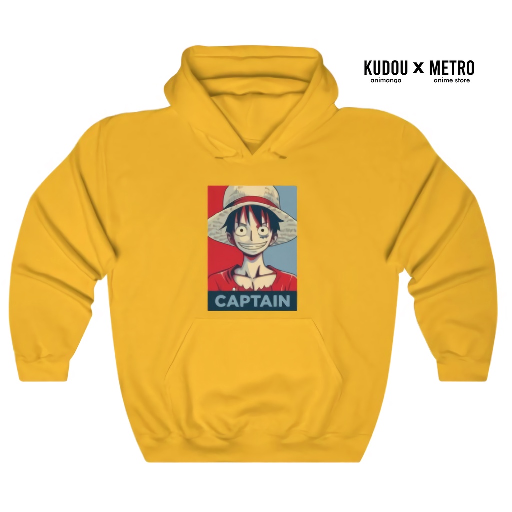 Hoodie Captain Luffy Anime Manga One Piece Premium Unisex