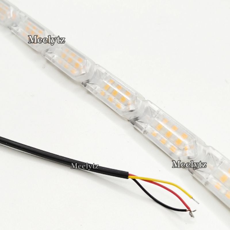 Lampu LED DRL alis 30cm 2in1 sen running , senja + welcome light