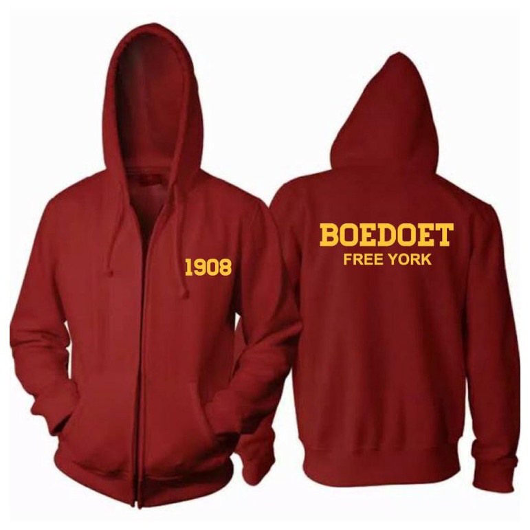 JAKET ZIPPER 1908 BOEDOET BAHAN 100% COTTON