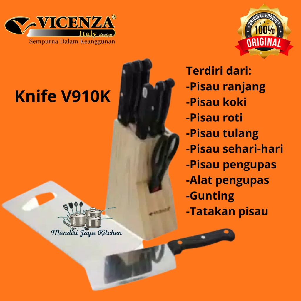 Pisau Set VICENZA V910K/Knife Set V910K VICENZA