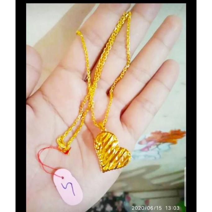 KLG  + liontin cantik d lapis emas24k murni