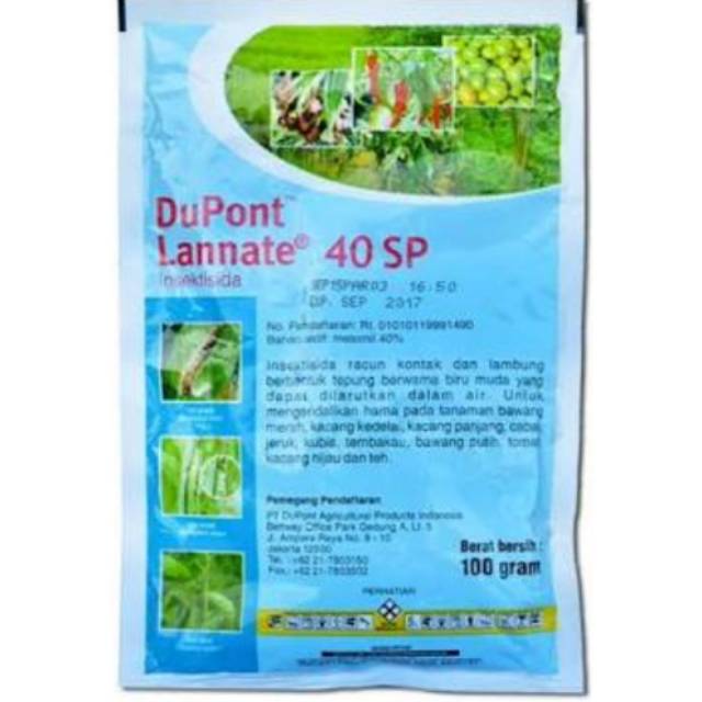 Dupont LANNATE 40 Sp biru  insektisida untuk ulat  dan kutu (Khusus Pulau Jawa)