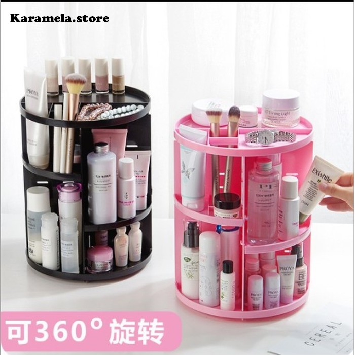  Rak  Kosmetik  Plastik Putar  360 derajat RKP001 Rak  Make Up 