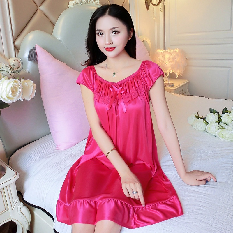 Piyama Wanita Dress Musim Panas Pejamas BT28