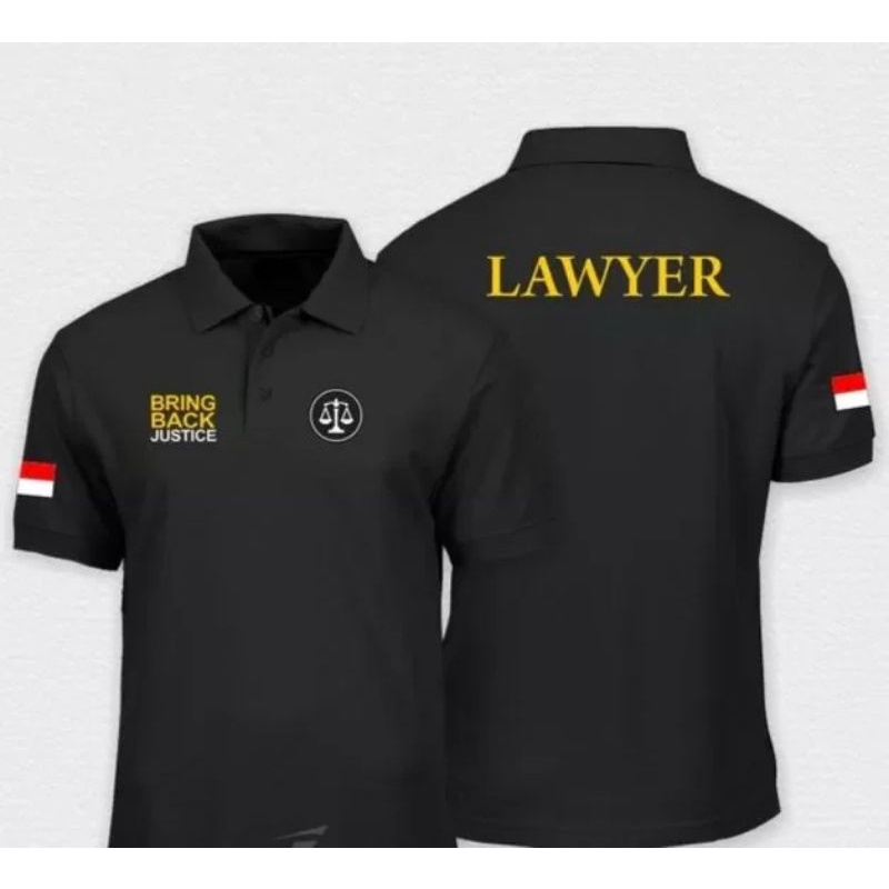 kaos polo lawyer / kaos lawyer bordir / kaos advokat
