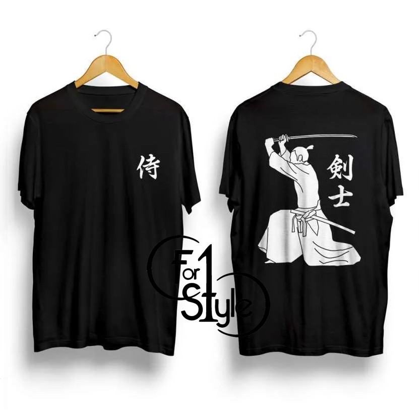 Kaos KENSHI SAMURAI ERA BUSHI KATANA JAPANESE CULTURE SHIRT AHLI PEDANG