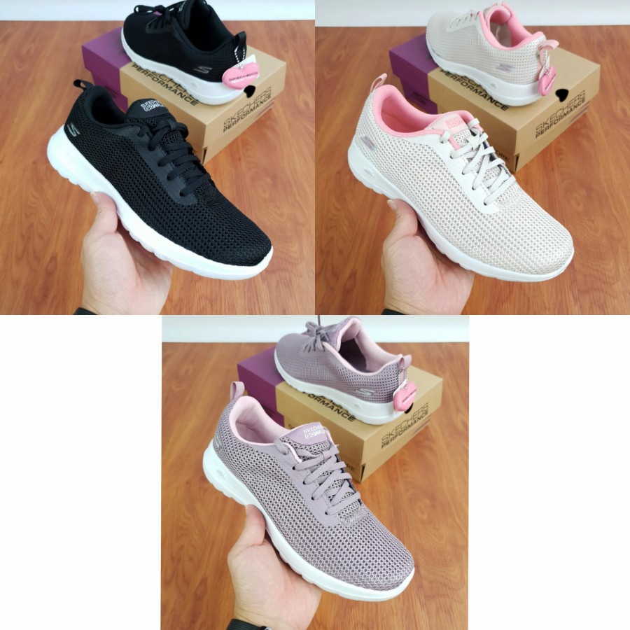 Skechers Skechers Wanita Sepatu skechers Original skechers gowalk Joy Centerpiece Tali Sepatu Wanita Skecher Sketcher  Skechers Gowalk Joy Center Piece Sepatu Skechers Wanita Tali Sneakers wanita tali Skechers Original Skechers Murah