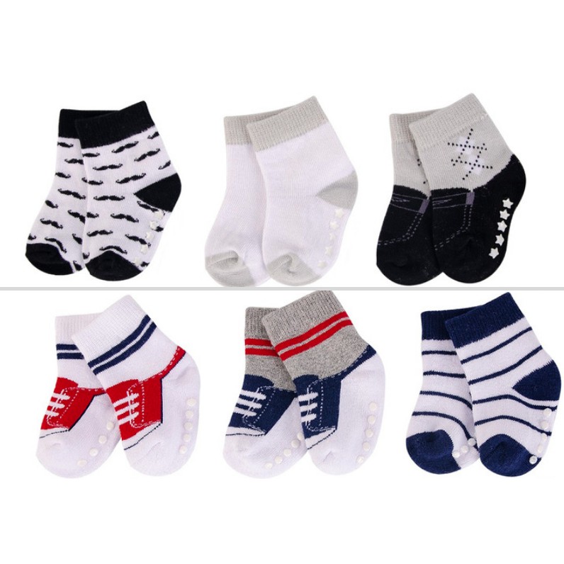 Baby Terry Socks with Non-Skid 3pk Kaos Kaki Model Sepatu Anak Bayi Balita Toddler Shoes Lucu Cute