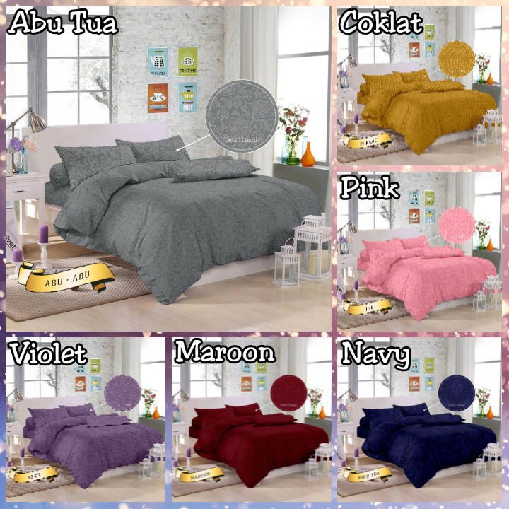 Sprei Katun Jacquard Motif Embos Aesthetic Single Size And King Size