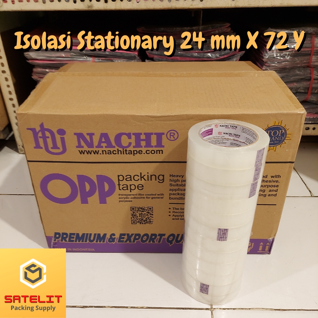 

Isolasi Stationary 24 mm X 72 Yard - Transparant