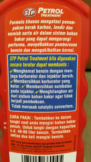 PENINGKAT KUALITAS BENSIN / PENGIKAT AIR  STP PETROL TREATMENT 155 ML